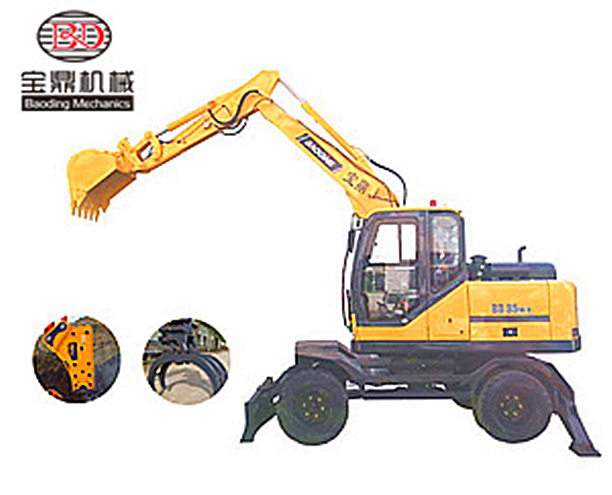 尊龙凯时轮式挖掘机BD95W-9型号